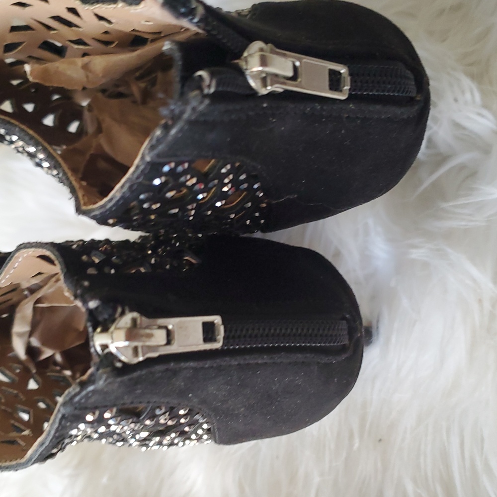 Zigi soho black studded open toe bootie size 7.5 - Picture 10 of 17
